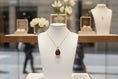 Load image into Gallery viewer, "Peaceful Memories" Pear Cut Pendant 16x12mm My Crystal Companion