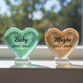 Load image into Gallery viewer, "Companion Memory" Heart Appr. 2¾″ x 2¾″ x ¾″- 1″ Thick My Crystal Companion