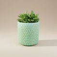Load image into Gallery viewer, (copper)
Copper ceramic beaded planter made with ashes, a handcrafted cremation memorial by Ahava Memorials symbolizing light and remembrance.