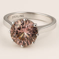 Load image into Gallery viewer, "Circle of Life" Round Portuguese Cut Ring 10mm My Crystal Companion