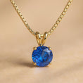 Load image into Gallery viewer, "Circle of Life" Round Portuguese Cut Pendant 8MM My Crystal Companion