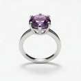 Load image into Gallery viewer, "Circle of Life" Round Portuguese Cut Ring 10mm My Crystal Companion