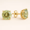 Load image into Gallery viewer, "Soothing Whispers" Portuguese Cut Pierced Earrings 5mm My Crystal Companion