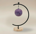 Load image into Gallery viewer, (Lavender)
Lavender ceramic facet ornament made with ashes, a handcrafted memorial by Ahava Memorials evoking serenity and grace.