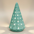 Load image into Gallery viewer, (copper)
Copper large ceramic Starlight Tree made with ashes, handcrafted by Ahava Memorials as a warm lighted cremation memorial symbolizing eternal love and light.