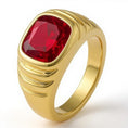 Load image into Gallery viewer, "Never Forgotten" Cushion Cut Ring (For Men) 10x11mm My Crystal Companion
