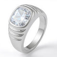 Load image into Gallery viewer, "Never Forgotten" Cushion Cut Ring (For Men) 10x11mm My Crystal Companion