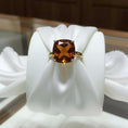 Load image into Gallery viewer, "Never Forgotten" Cushion Cut Ring Small 6x6mm My Crystal Companion