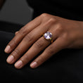 Load image into Gallery viewer, "Never Forgotten" Cushion Cut Ring Large 12x10mm My Crystal Companion