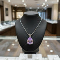 Load image into Gallery viewer, "Peaceful Memories" Pear Cut Pendant 16x12mm My Crystal Companion