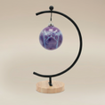 Load image into Gallery viewer, (lavender)
Lavender ceramic paw ball ornament made with pet ashes, a handcrafted memorial by Ahava Memorials evoking serenity and eternal love.