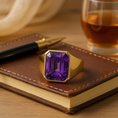 Load image into Gallery viewer, "Radiant Life" Radiant Cut Ring (For Men) 12X10MM My Crystal Companion