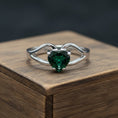 Load image into Gallery viewer, "Cherished Memories" Heart Cut Ring Small 6mm My Crystal Companion
