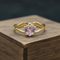 Load image into Gallery viewer, "Cherished Memories" Heart Cut Ring Small 6mm My Crystal Companion