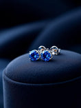 Load image into Gallery viewer, "Soothing Whispers" Portuguese Cut Pierced Earrings 5mm My Crystal Companion