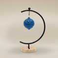 Load image into Gallery viewer, (agate blue)
Agate blue ceramic wave ornament made with ashes, a handcrafted memorial art piece symbolizing calm, connection, and remembrance.