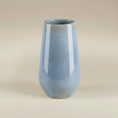 Load image into Gallery viewer, (ice)
Handcrafted ice-blue ceramic bouquet vase made with ashes, a serene cremation memorial by Ahava Memorials.
