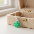 Load image into Gallery viewer, "Circle of Life" Round Portuguese Cut Pendant 8MM My Crystal Companion