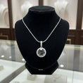 Load image into Gallery viewer, "Circle of Life" Round Portuguese Cut Pendant with Halo 7mm My Crystal Companion