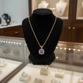 Load image into Gallery viewer, "Circle of Life" Round Portuguese Cut Pendant 8MM My Crystal Companion