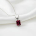 Load image into Gallery viewer, "Never Forgotten" Cushion Cut Pendant 16x12mm My Crystal Companion