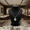 Load image into Gallery viewer, "Eternity" Oval Pendant with Halo 7x5mm My Crystal Companion