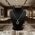 Load image into Gallery viewer, "Eternity" Oval Pendant with Halo 7x5mm My Crystal Companion