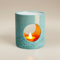 Load image into Gallery viewer, (copper)
Copper ceramic candle holder made with ashes, a handcrafted cremation memorial honoring cherished memories.