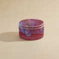 Load image into Gallery viewer, (sunstone red)
Sunstone red round ceramic box urn made with ashes, a handcrafted cremation memorial symbolizing love and strength.