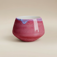 Load image into Gallery viewer, (sunstone red)
Sunstone red ceramic tulip vase made with ashes, a handcrafted cremation memorial symbolizing love and strength.