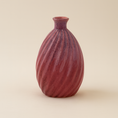 Load image into Gallery viewer, (sunstone red)
Sunstone red ceramic cremation memorial vase made with ashes, representing love, strength, and devotion.