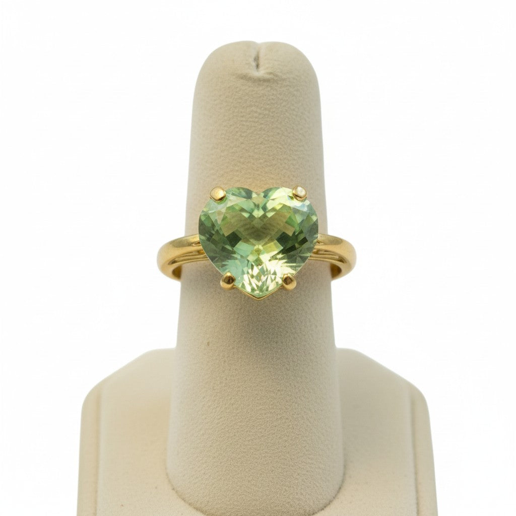 "Cherished Memories" Heart Cut Ring Large 10mm My Crystal Companion