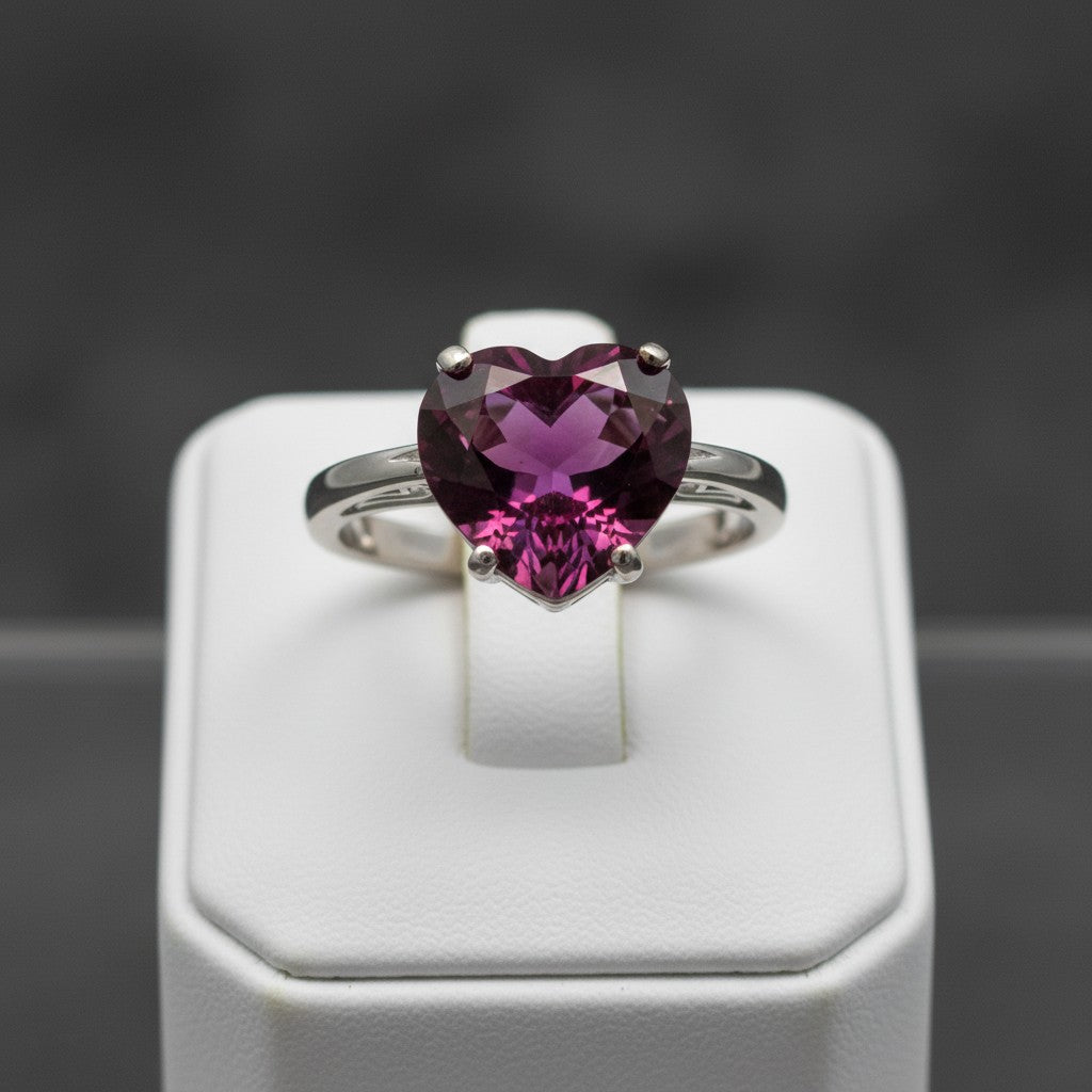 "Cherished Memories" Heart Cut Ring Large 10mm My Crystal Companion