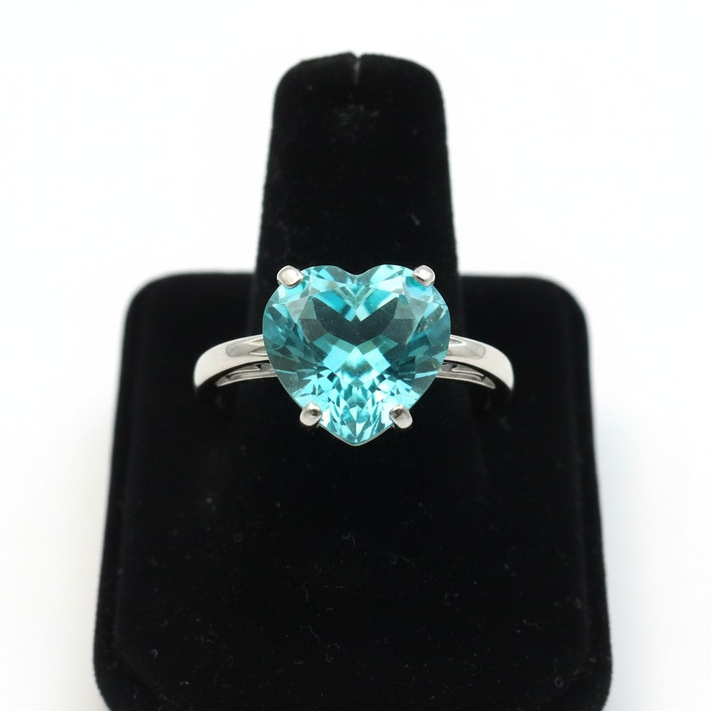 "Cherished Memories" Heart Cut Ring Large 10mm My Crystal Companion