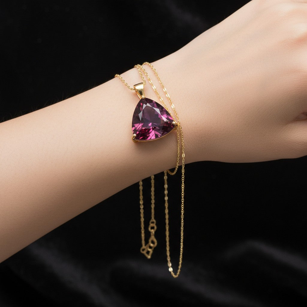 "Infinity" Trilliant Cut Large Pendant 15mm My Crystal Companion