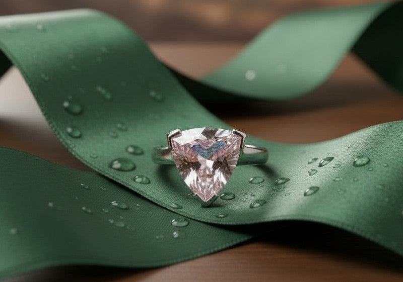 "Infinity" Trilliant Cut Ring Large 10mm My Crystal Companion