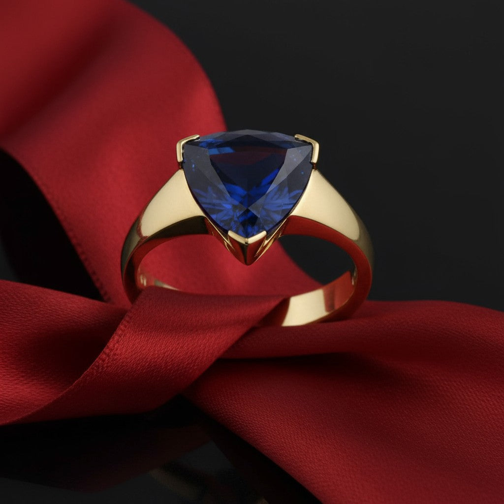 "Infinity" Trilliant Cut Ring Large 10mm My Crystal Companion