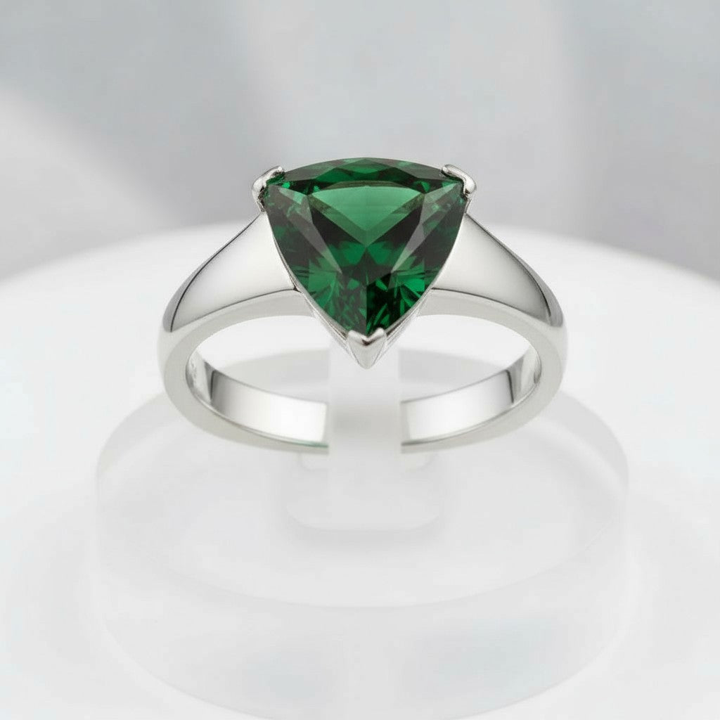 "Infinity" Trilliant Cut Ring Large 10mm My Crystal Companion