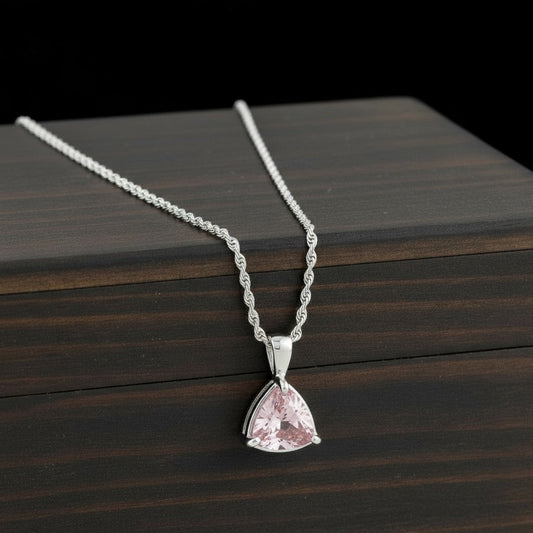 "Infinity" Trilliant Cut Small Pendant 8mm My Crystal Companion