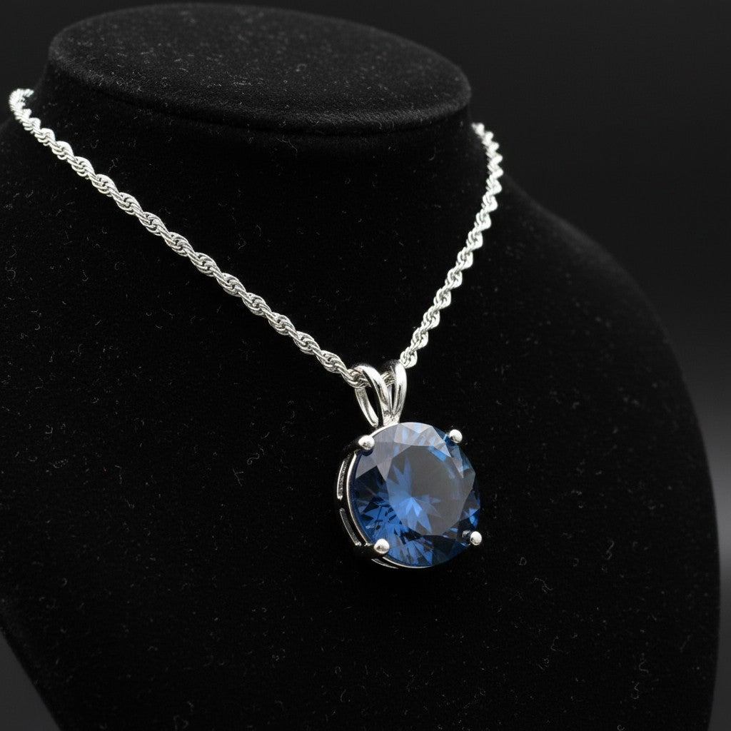 "Circle of Life" Round Portuguese Cut Pendant 15mm My Crystal Companion