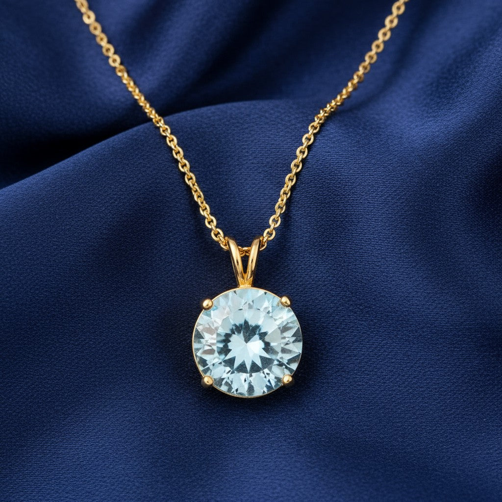 "Circle of Life" Round Portuguese Cut Pendant 15mm My Crystal Companion