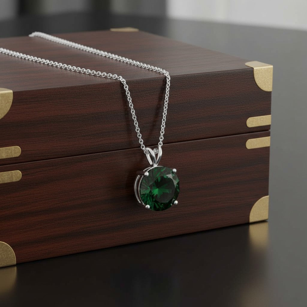 "Circle of Life" Round Portuguese Cut Pendant 15mm My Crystal Companion