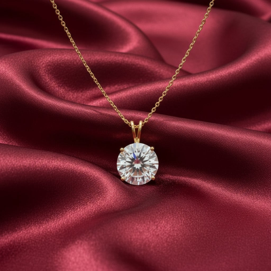 "Circle of Life" Round Portuguese Cut Pendant 15mm My Crystal Companion