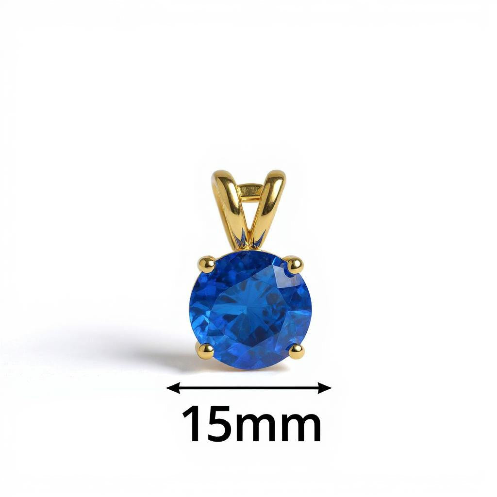 "Circle of Life" Round Portuguese Cut Pendant 15mm My Crystal Companion