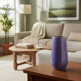 Load image into Gallery viewer, Ahava Memorials ceramic bouquet vase made with ashes, styled in a cozy living room with candles and keepsakes as a heartfelt tribute to loved ones.
