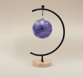 (lavender)
Lavender ceramic ball ornament made with ashes, a handcrafted memorial by Ahava Memorials evoking serenity and eternal love.