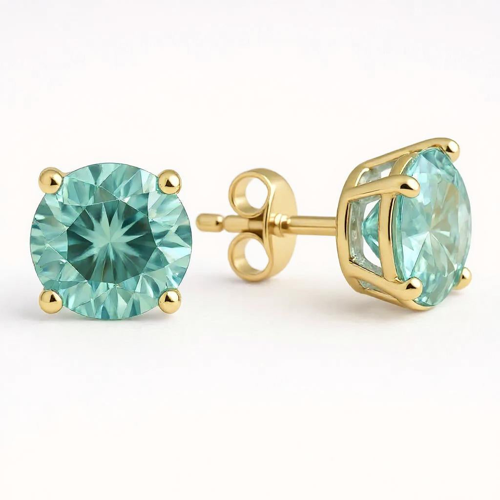 "Soothing Whispers" Portuguese Cut Pierced Earrings 5mm My Crystal Companion