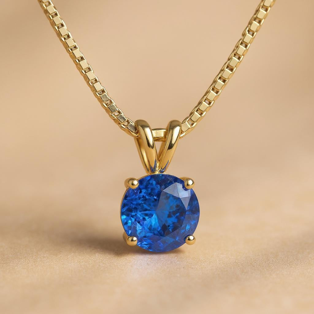 "Circle of Life" Round Portuguese Cut Pendant 8MM My Crystal Companion