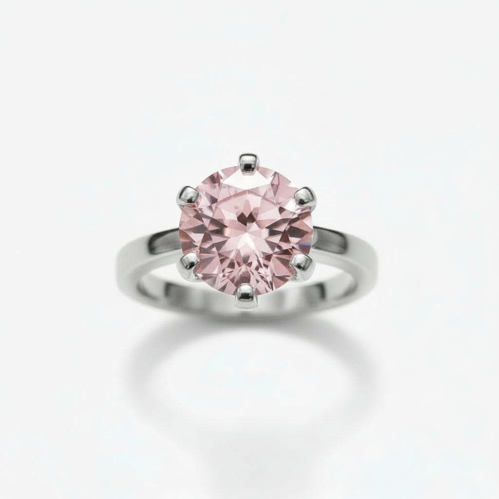 "Circle of Life" Round Portuguese Cut Ring 10mm My Crystal Companion