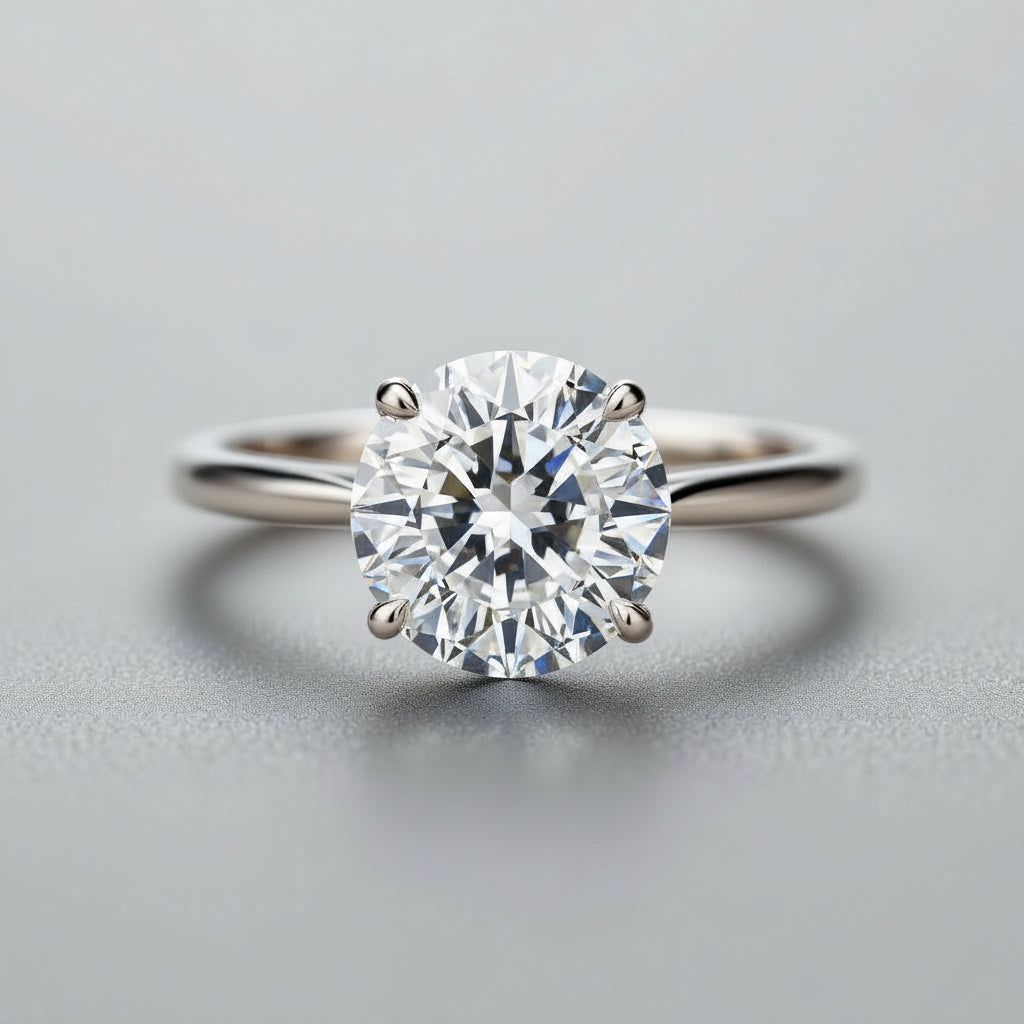 "Circle of Life" Round Portuguese Cut Ring 8MM Stone My Crystal Companion